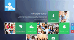 Desktop Screenshot of mieuxenseigner.com